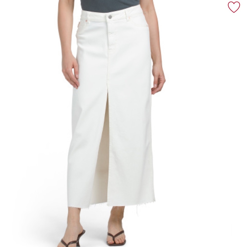 BlankNYC denim Maxi Skirt with Front Slit